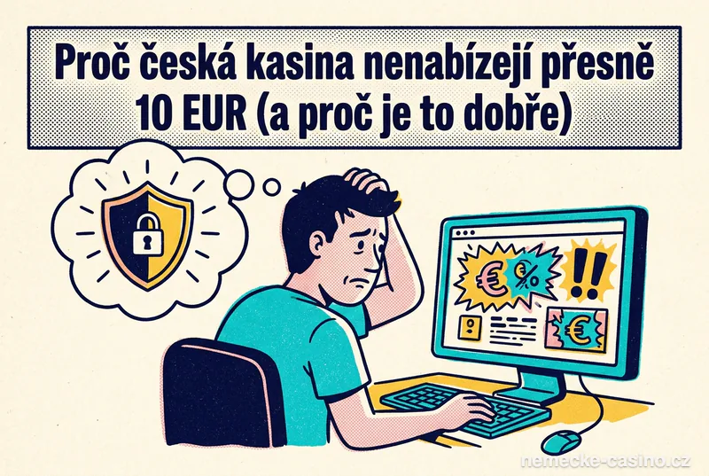 Proč česká kasina nenabízejí přesně 10 EUR (a proč je to dobře)